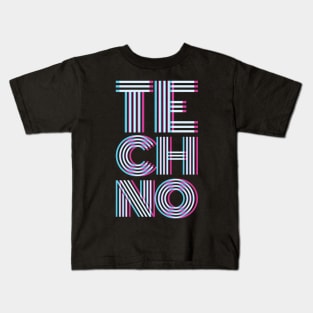 Techno Electronic Style Kids T-Shirt